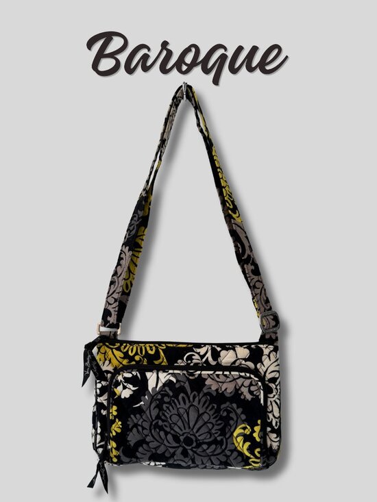 Vera Bradley Handbags - Vera Bradley Baroque Hipster Crossbody Bag Retired HTF Y2K Quilted Cotton